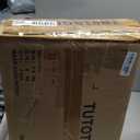 TUTOTAK Set of 2 End Table, Side Table, Nightstand, 3-Tier Storage Shelf, Couch Table for Small Space TB01BG0492 (Greige)