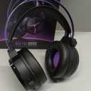 Wireless Gaming Headset for PC,Laptop,Ps4, Ps5, Switch,Noise Cancelling Over Ear Headphones with Mic,RGB Light, Soft Memory Earmuffs-Black Purple