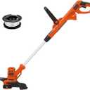 BLACK+DECKER Weed Wacker with Auto Feed, 14-Inch 2 in 1 String Trimmer Lawn Edger, Powerful 6.5-Amp Lightweight Electric Weed Eater (BESTA510)