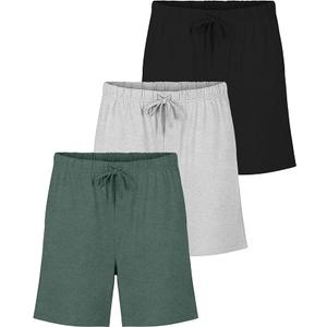 Real Essentials 3 Pack: Men's Ultra Soft Cotton Pajama Pants - Sleep Lounge PJ Joggers with Pockets -Set 2X
