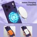 OOK Magnetic Case for iPhone 17 Pro Max 6.9 Inch [Wireless Charging Compatible] Soft TPU Solid Phone Cover Anti-Scratch Shockproof Protection Slim Case for Women Men - Purple