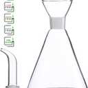 9 oz / 250 ml Glass All-Purpose Cruet, Glass Oil Decanter and Cruet (Cone-9 oz, Smooth surface)