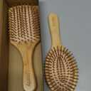 3PCS Bamboo Hair Brush Set,Natural Wooden Brush for Women, madam, Paddle Detangling Brush for Dry/Curly/Thick/Thin/Straight Hair