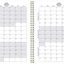 Blueline Essential Academic Monthly Planner, 14 Months, July 2025 to August 2026, Twin-Wire Binding, Poly Cover, 11" x 8.5", Blossom Design, White (CA714PG.01-26)