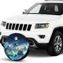 Mountains Natural Scenery Spare Tire Cover Wheel Protector Weatherproof Wheel Cover Universal Decorative Accessories for Camper RV SUV Travel Trailer 16 Inch