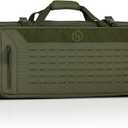 Savior Equipment Urban Warfare Tactical Double Long Gun Bag Case Backpack w/Pistol Handgun Case,51 Inch Olive Drab Green