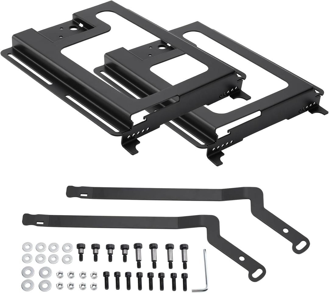 2 Pack UTV Seat Bases – Lower 1.5" & Recline 6° | Compatible with Polaris RZR 800/900, S 1000, XP 1000, XP Turbo, Turbo S, RS1