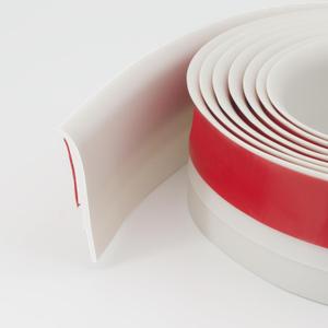 Weather Stripping Door Seal, 236 Length Cuttable Door Draft Stopper, Strong Adhesive Door Sweep Draft Stopper of Door for Exterior/Interior Doors Gap, Side, Glass Shower Door, Sliding Door(White)