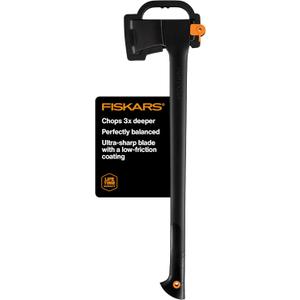 Fiskars 28" Chopping Axe, Ultra-Sharp Blade for Kindling with Ease, Weight Balanced, Garden and Outdoor Gear, 3.5 pounds, Black