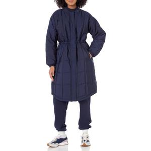 Amazon Essentials Women's Oversized Quilted Coat (XX-Large, Navy)