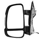 AUTOSAVER88 Towing Mirrors for 2014-2017 Ram ProMaster 1500 2500 3500, Left | Driver Side Tow Mirror with Power Heated Manual Folding LED Turn Signal Light With Temperature Sensor Black