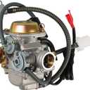 150cc gy6 carburetor PD24J for 4 Stroke Engines 125cc 150cc 152QMJ 157QMI 24mm for Motorcycle Scooter ATV Go Kart with Electric Choke Intake Manifold