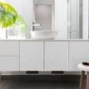 Cabinet Foot Pull for Trash Drawer Hidden Toe Kick Handle Easy DIY Installation Multifunctional Design Fits Various Kitchen Cabinet Styles 4.72X2.95 Inch