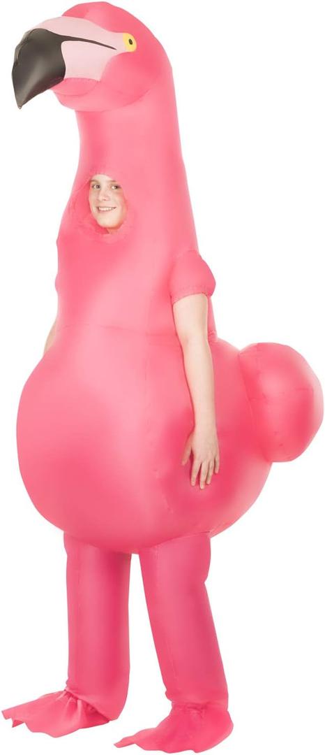 Morph Flamingo Inflatable Costume, Kids Inflatable Flamingo Costume, Flamingo Blow Up Costume, Blow Up Flamingo Costume