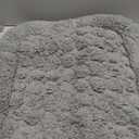 Mora Pets Self Warming Cat Bed Self Heating Pet Pad with Bolster and Foam Washable Removable Cover Non Slip Thermal Sherpa Fabric Pet Mat Grey 23 Inch