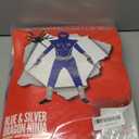 Morph Deluxe Boys Ninja Costume With Ninjas Toy Swords Accessory, Kids Ninja Costumes, Boy Halloween Costume (4-6 Years, Blue)