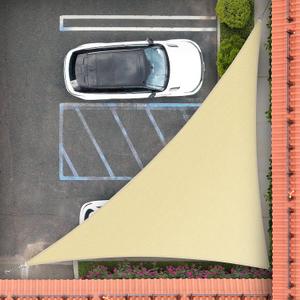 Royal Shade 20' x 20' x 28.3' Beige Right Triangle Sun Shade Sail Canopy Outdoor Patio Fabric Screen RSTAPRT20 - UPF50+ 95% UV Blockage, Heavy Duty, Water & Air Permeable (We Make Custom Size)