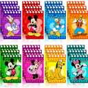 Mouse Birthday Party Supplies, 24Pcs Mini Notepads for Mickey Birthday Party Gifts, Goodie Bag Stuffers, Classroom Rewards, 8 Types