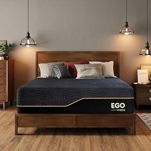 MLILY 14 Inch Queen Memory Foam Mattress, Gel Cooling Mattress Bed in a Box, Fiberglass Free, Back Pain Relief, Medium Firm, CertiPUR-US Certified, 60”x80”x14”, White
