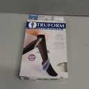 Truform Sheer Compression Stockings, 15-20 mmHg, Women's Knee High Length, Open Toe, 20 Denier, Beige, 1772BG-L, Large