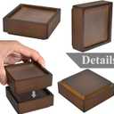 Sopicoz Wood Bed Risers, Heavy Duty Wood Blocks, 1 inch Stackable to 2 inch 3 inch 4 inch High, Furniture Risers for Couch Sofa Cabinet Ottoman End Table (4 pcs Square)
