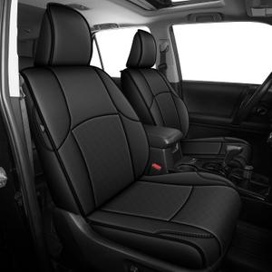AOMSAZTO Custom Fit Seat Covers for Toyota 4Runner 2011-2024 Full Set Car Seats Cover for 4Runner Accessories Black(5 Seats Model Only)