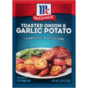 McCormick Toasted Onion & Garlic Potato Seasoning Mix, 1.25 oz (Pack of 12)