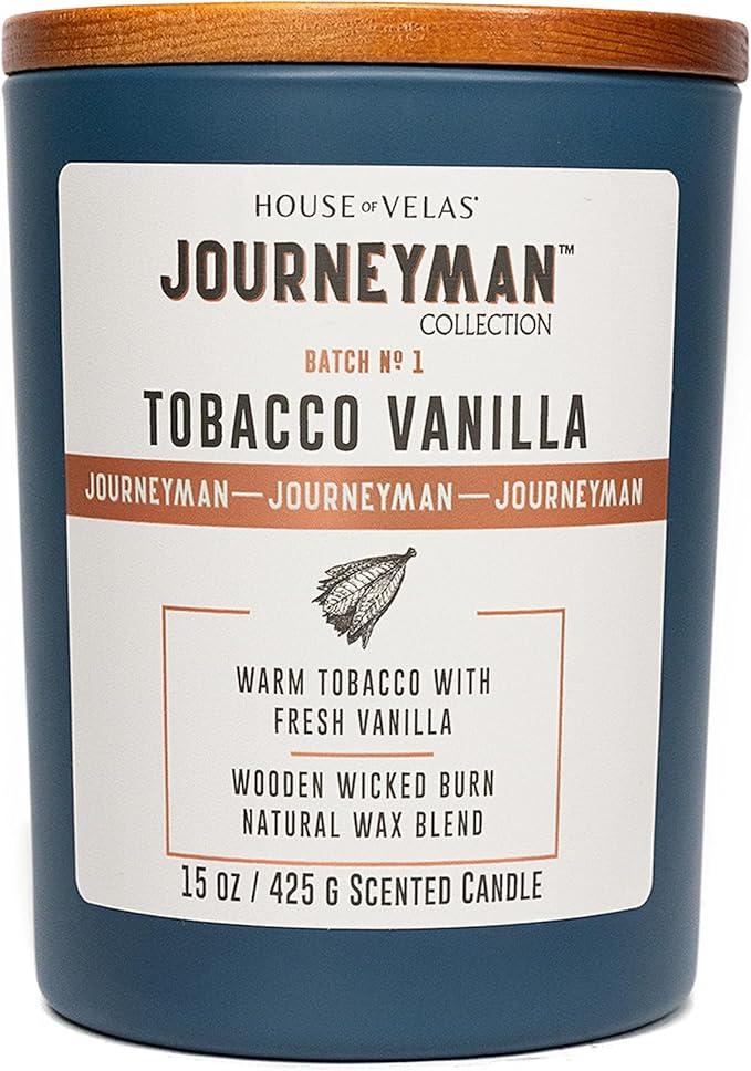Journeyman Collection Candle, 15oz, Wooden Wick, T. Vanilla, Large Painted Jar Journeyman Collection Candle, 15oz, Wooden Wick, T. Vanilla, Large Painted Jar