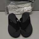 DREAM PAIRS Women's Arch Support Soft Cushion Flip Flops Thong Sandals (8, Black)
