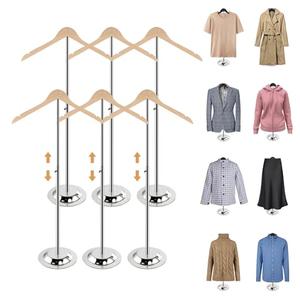 Fumingpal 20-35 Inch Height Adjustable Shirt Display Stand, T Shirt Display Stand for Vendors, Shirts Rack for Clothing Dress Garment Coat Retail (Wooden-primary color, 6 Pcs) Fumingpal 20-35 Inch Height Adjustable Shirt Display Stand, T Shirt Display Stand for Vendors, Shirts Rack for Clothing Dress Garment Coat Retail (Wooden-primary color, 6 Pcs)