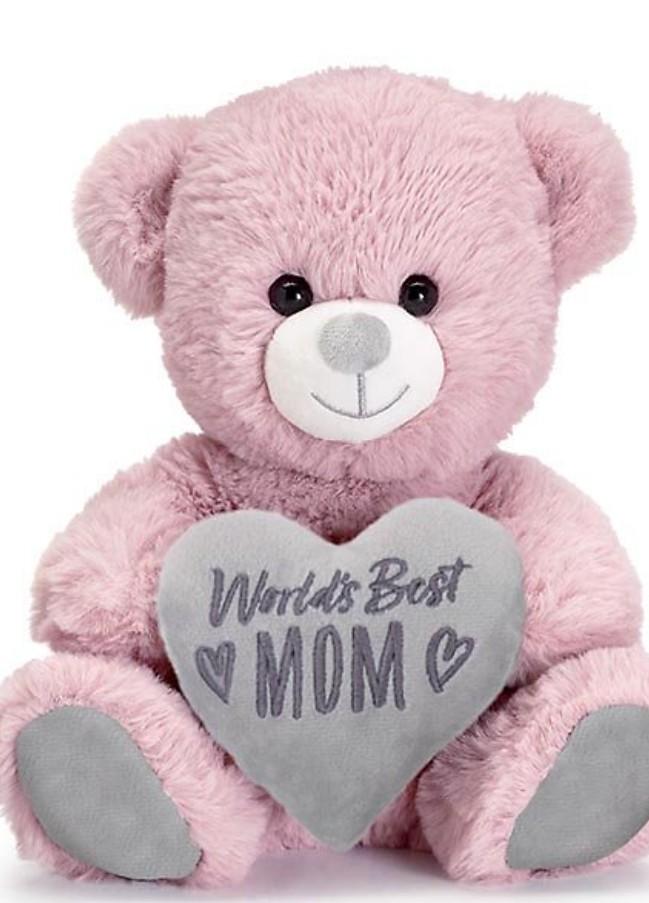 Worlds Best Mom Bear, Pink