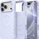 for iPhone 17 Pro Case, Compatible with MagSafe, Screen Protector +[Integrated Silicone Camera Control Button], Shockproof Protective Magnetic Case for iPhone 17 Pro 6.3", Light Purple