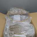 50pcs Clear and Gold Beaded Charger Plates for Wedding,12.5in