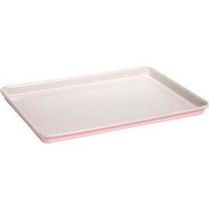 Paris Hilton Nonstick Carbon Steel Bakeware Collection, 15-Inch x 10-Inch Cookie Baking Sheet, Dishwasher Safe, Made without PFOA and PFAS, Pink Cream Two-Tone