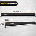 Nilight 52 Inch LED Light Bar Cover Black Nylon Protective Sleeve