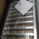 BIEAMA 10-Tier Half Sheet Pan Rack, NSF Bun Pan Rack, Aluminum Bakery Rack, Commercial Kitchen Bakery Cooling Rack, Speed Rack with 4 Wheels for 18" x 13" Sheet Pan