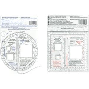 2 Item Bundle - RM Round Military Protractor & RM Square Military Protractor