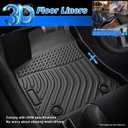 Cartist Floor Mats for Hyundai Kona 2024 2025 2026 (No Electric Model), All Weather Floor Mat Kona for Accessories, Heavy Duty Car Mats, Car Accessories