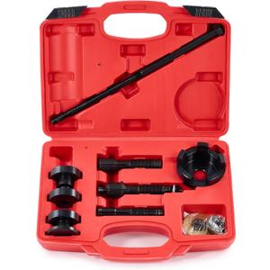 Orion Motor Tech Wheel Bearing Puller Tool Kit Compatible with Harley Davidson Motorcycles, Wheel Bearing Removal & Installation Tool for 3/4" 1" 25mm Bearings, 18pc Harley Wheel Bearing Tool