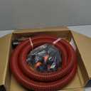 10FT Shop Vac Hose, Dust Collection Hose Kit for Home&Shop Vacuums System with 6 Adapters for Woodworking Power Tool & Sander, Compatible with festool/dewalt/bosch/ryobi/makita, etc Most Multi-Brands