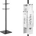 Wet Umbrella Bag Stand with Free 400 Bags Disposable,Dual Size Umbrella Bags Disposable with Metal Holders for signs,Commercial Wet Bag Wrapper Holder Indoor Entryway