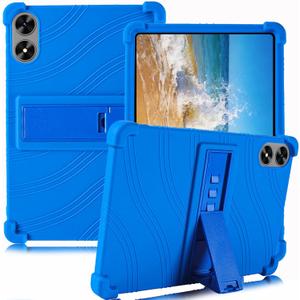 ATOOZ for SHARECLOUD P10_T Tablet Case 10.1 inch 2025,Soft Silicone Kids Case for Frameflow P10_A Tablet with PC Stand (Blue)