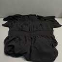 Women’s Black Short Sleeve Smocked Waist Dress, Casual Mini Dress, Size XL