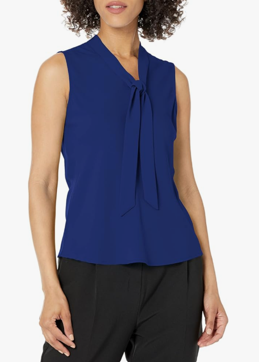 Kasper Women's Tie Front Blouse, XL