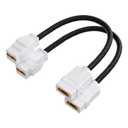 VCELINK HDMI 2.1 Keystone Jack and Coupler 7.09 in, Female to Female Pigtail Cable HDMI Coupler for Keystone Wall Plate, HDTV, Game Console, Laptop, Support 8K@60Hz & 4K@120Hz, 2 Pack