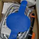 Dog Shower Attachment Water Hose Nozzle Sprayer Set with Metal 3-Way Shower Diverter & 6.6 Ft Long Hose for Bathroom Shower Arm Easy Indoor Outdoor Pet Pup Dog Washing Hose attachment (2m/79inches Hose, Silver)