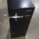 Merapi Parcel Drop Boxes for Outside, 16.3" *15.2"* 40.4" Cold-Rolled Steel Delivery Box for Packages, Anti-Theft Lockable Package Delivery Boxes for Outside, Porch, House, Curbside, Black-BD