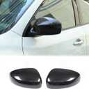 Rear View Mirror Cover Compatible with Nissan Pathfinder 2013-2018,Rear View Mirror Cover Cap Molding Trim Exterior Accessories (Carbon Fiber Pattern)