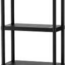 WORKPRO 5-Tier Plastic Storage Shelves, 500lb Capacity Shelving Unit, 67.1" H x 23.9" W x 12" D, Storage Rack for Garage, Home, Pantry, Office, Laundry, Tool-Free Assembly, Black