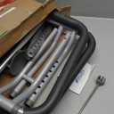 Loyoda Toilet Safety Rails,Height-Adjustable Toilet Frame Width-Adjustable Toilet Handles Foldable Toilet Rail Provides Support for Seniors  Pregnant Disabled Gray